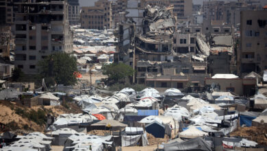 Tents in Gaza