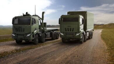 Iveco's military logistics trucks.