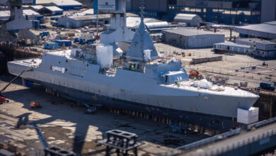 Finnish Navy's first Pohjanmaa-class multi-purpose corvette