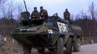 Finnish troops