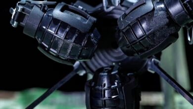 China's micro drone carrying three grenades