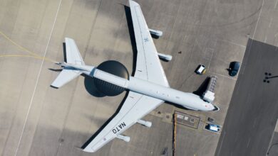 E-3A Airborne Warning and Control System (AWACS) aircraft.