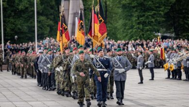 Germany's troops in Vilnius.