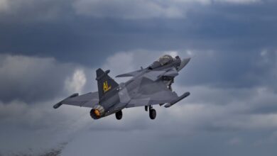 Saab's Gripen E flies with Centaur AI pilot.