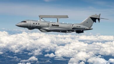 Saab’s GlobalEye Early Warning and Control (AEW&C) aircraft.
