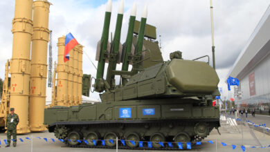 A Buk-M2E (9K317E) air defense system. Photo: Rosoboronexport