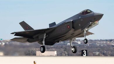 A Danish F-35 fighter jet