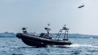 A uncrewed surface vessel developed by SEAir.