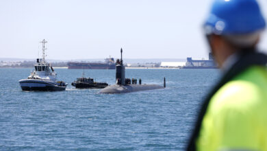 United States Navy Virginia Class submarine USS Mississippi arrives at Fleet Base West, Rockingham, Western Australia for a routine port visit. *** Local Caption *** United States Navy Virginia Class submarine USS Mississippi has arrived at Fleet Base West, Rockingham, Western Australia. The submarine is in Australia for a routine visit to provide respite for the crew. The visit reflects the ongoing strength of Australias alliance with the United States and builds on the visits of nuclear-powered submarines from AUKUS partners over the last 60 years.