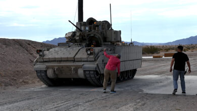 The Bradley Fighting Vehicle has proved itself to be lethal and survivable in multiple theaters since first fielded in the 1980s. Recently, U.S. Army Yuma Proving Ground personnel conducted a production qualification test on the Vehicle Protection System Base Kit (VBK), which utilizes sensors on the corners of the turret to provide 360 degrees of detection for incoming laser threats.