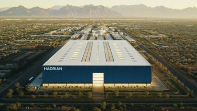 Concept of Hadrian’s factory in Mesa, Arizona. Photo: Hadrian