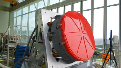 A KF-21 Boramae AESA radar. Photo: Hanwha Systems
