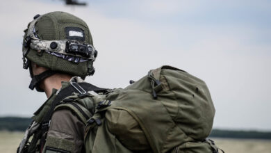 MIROSLAWIEC, Poland -- Sky Soldiers with the 173rd Airborne Brigade teamed with Israeli Defense Forces and Italian Folgore Brigade Paratroopers for air assault operations during Exercise Swift Response 18 in Poland.