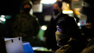 U.S. Marine Corps Cpl. Zachary Jackson, a field artillery fire control Marine with 3d Battalion, 12th Marines, operates a computer system during Resolute Dragon 21 at Camp Hachinohe, Japan, Dec. 13, 2021. RD21 is the largest bilateral field training exercise between the U.S. Marine Corps and Japan Ground Self-Defense Force since 2013 and is the largest ever in Japan. RD21 is designed to strengthen the defensive capabilities of the U.S.-Japan Alliance by exercising integrated command and control, targeting, combined arms, and maneuver across multiple domains. Jackson is a native of Sugar Land, Texas. (U.S. Marine Corps photo by Lance Cpl. Jonathan Willcox)