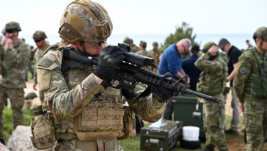 A Paratrooper from the 173rd Airborne Brigade prepares his M4 Carbine with the SMASH 3000 during the Operation Shield 25, on April 10, 2025 in Kamenjak near Medulin , Pula, Croatia. This annual event bolsters Croatian air defense capabilities against low and medium-altitude threats. Joined by international partners, including and the Croatian Army, Slovenian Army, British Army and French Armed Forces, the exercise emphasizes air defense tactics and live-fire engagements. The 173rd Airborne Brigade is the U.S. Army's Contingency Response Force in Europe, providing rapidly deployable forces to the United States European, African, and Central Command areas of responsibility. Forward deployed across Italy and Germany, the brigade routinely trains alongside NATO allies and partners to build partnerships and strengthen the alliance. (U.S. Army photo by Paolo Bovo)