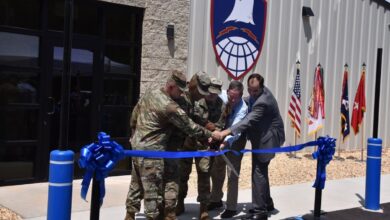 Opening of the Digital Simulation and Analysis Center on Redstone Arsenal, Alabama.