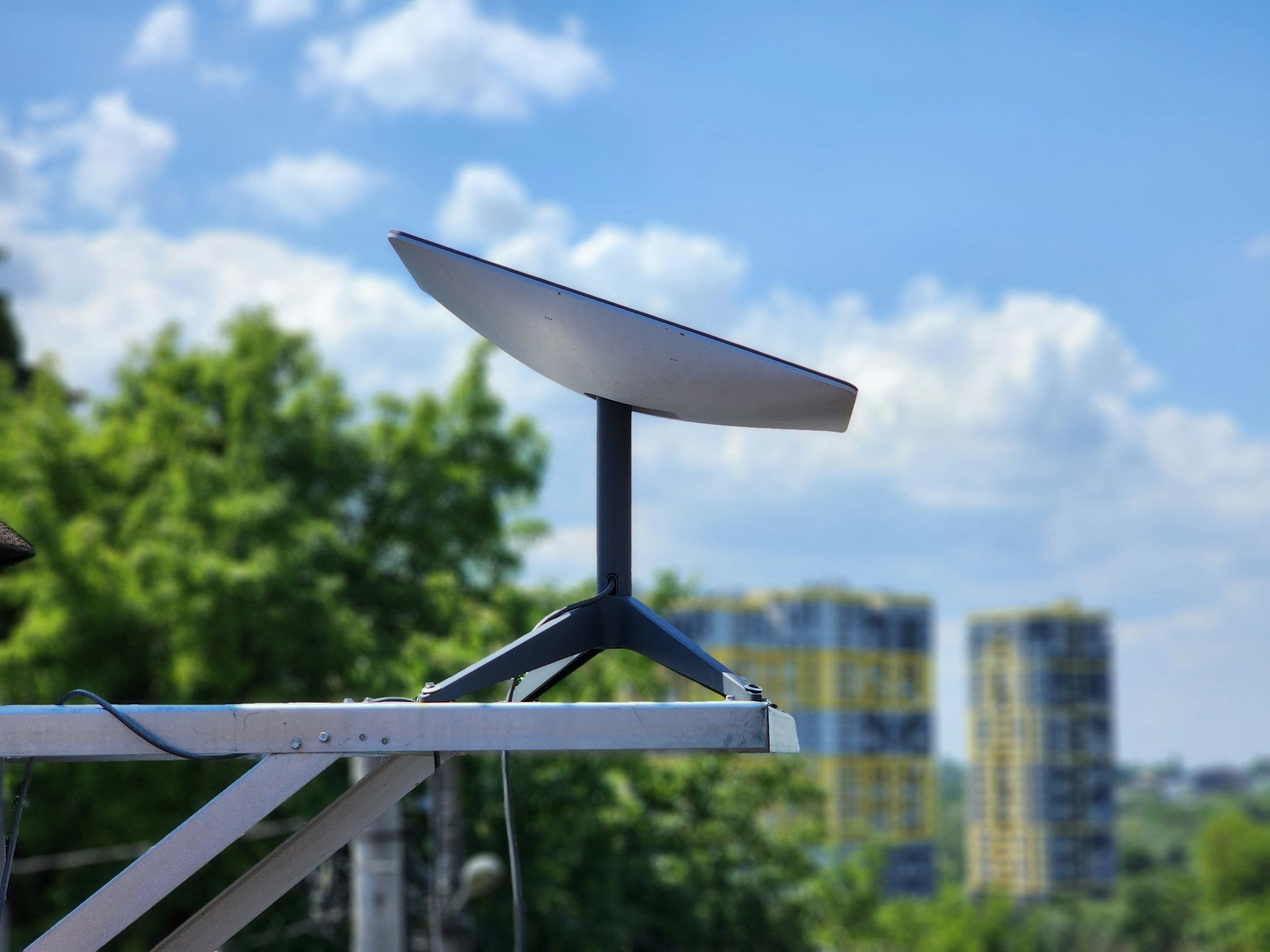 The Starlink terminal, a public version of the military-grade Starshield systems.