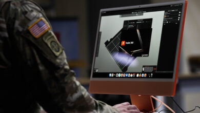 Service Members work on the reverse engineering aspect during the Basic Additive Manufacturing Course offered at the Airborne Innovation Lab on Fort Liberty, NC on July 26, 2023. Reverse Engineering is breaking down the request to its simplest form and finding or creating a way to make it tangible. (U.S. Army photo by Staff Sgt. Julius Harris)
