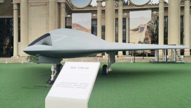 Mock-up of GJ-11 displayed at Airshow China in 2021
