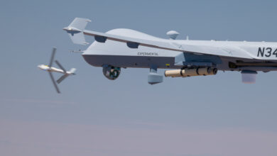 AeroVironment’s Switchblade 600 Air-launched from General Atomics’ MQ-9A