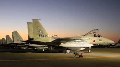 Japan Air Self Defense Force fleet participating in Operation Atlantic Eagles.