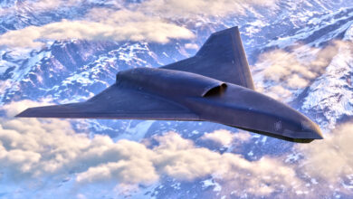 Lockheed Martin's Vectis CCA above clouds