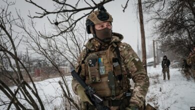 Ukrainian soldier