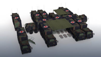Armored mobile medical center