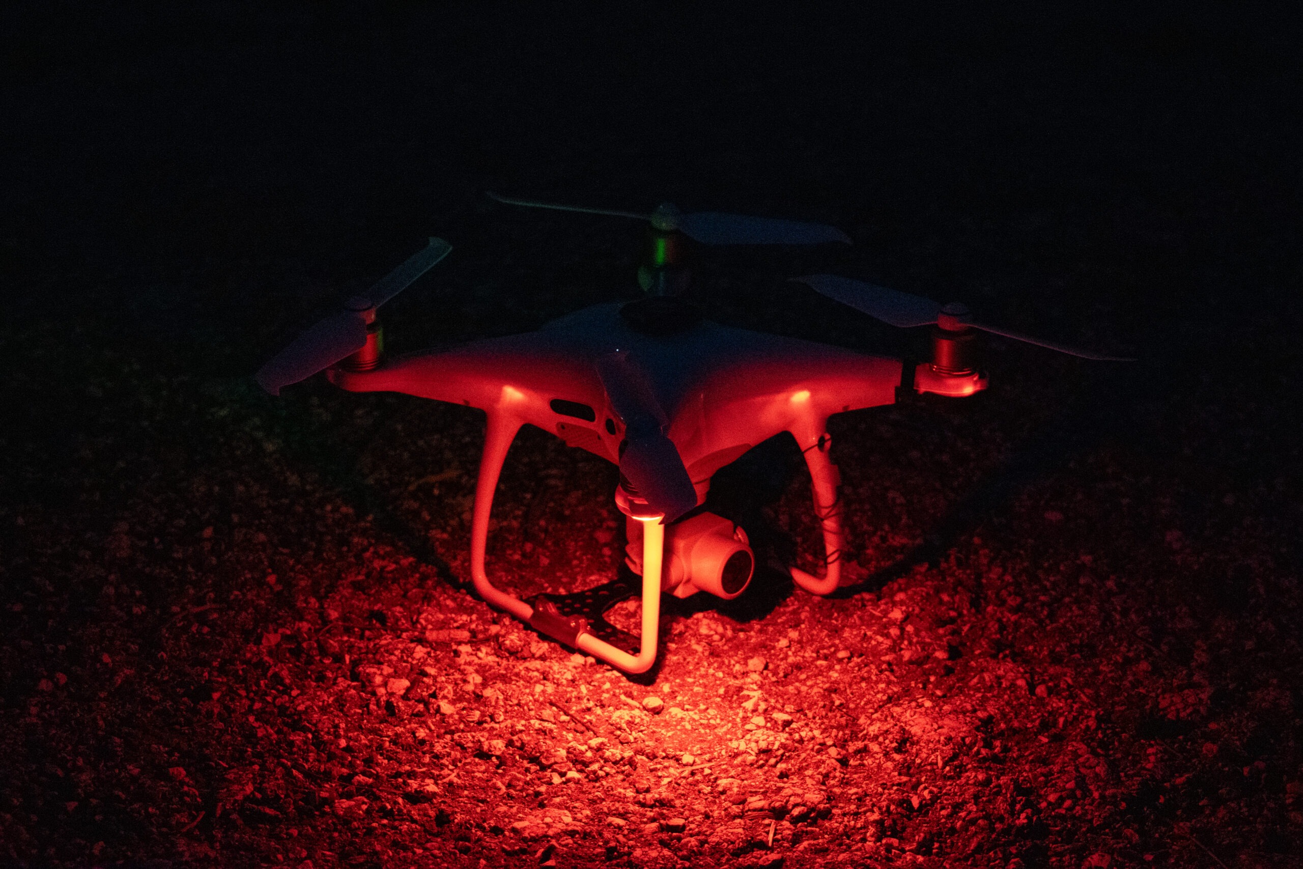 A DJI Phantom drone stands ready for reconnaissance during Remagen Ready 24-1, on Fort Cavazos, Texas, 31, Oct. 2023. Remagen Ready 24-1 is an 11-day training exercise focused on Large Scale Combat Operations (LSCO) with the division as unit of action. LSCO requires team cohesion to properly execute multi-domain operations across warfighting functions. (U.S. Army photo by Spc. Jacob Nunnenkamp)