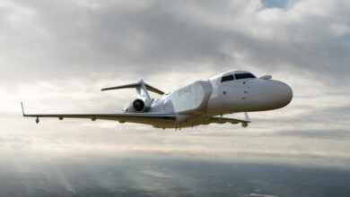 Rendering of South Korea's Airborne Early Warning and Control aircraft based on the Bombardier 6500. Photo: L3Harris