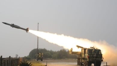 Akash missile test in India