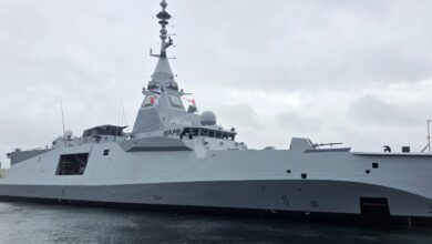 The French Navy's lead Frégate de Défense et d'Intervention/ Defence and Intervention Frigate (FDI) system, the Amiral Ronarc’h