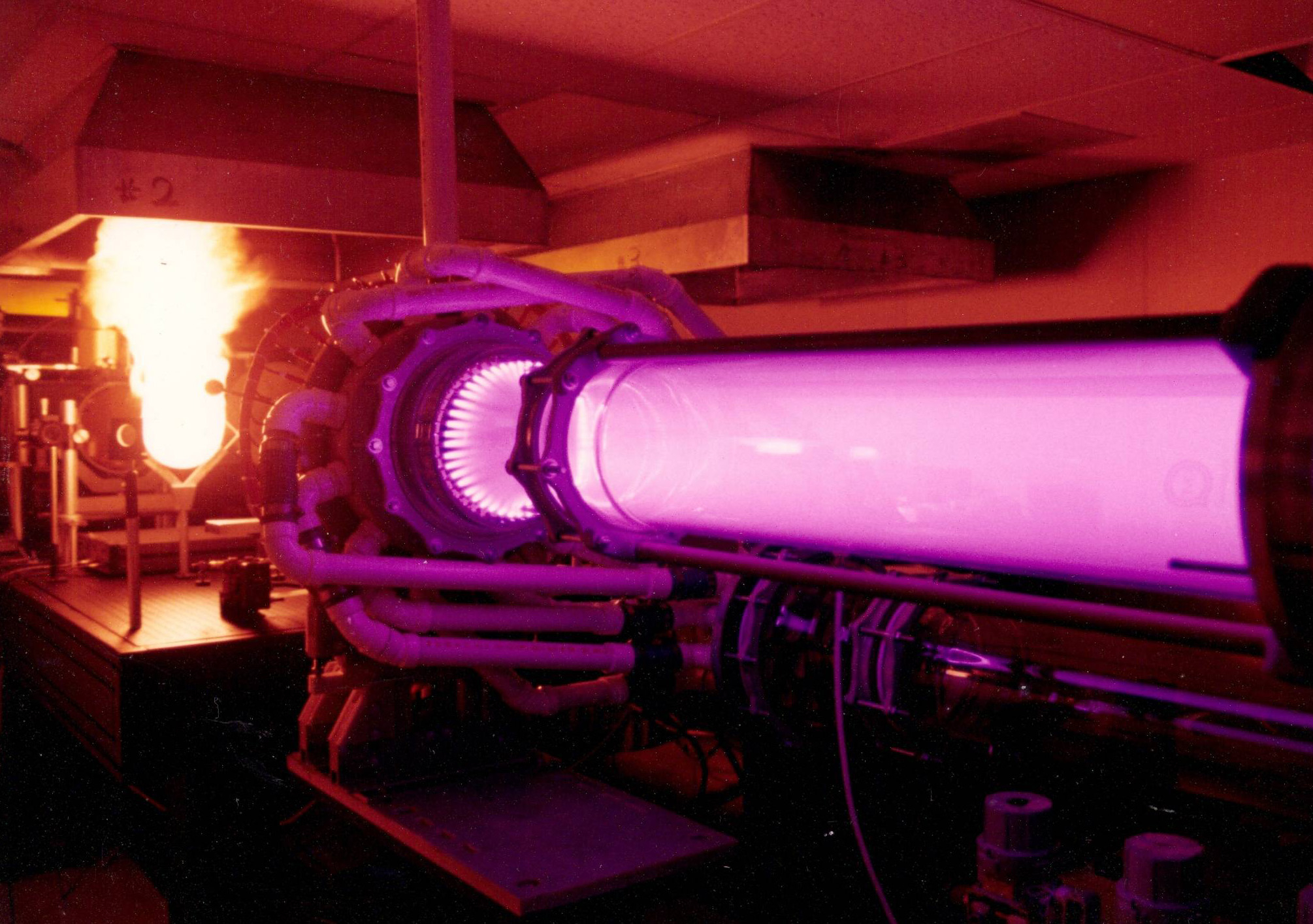 High-power laser used for High-Performance Electromagnetic Spectrum Survivable Materials Advancement (HELMSSMAN) by the U.S. Air Force Research Laboratory (AFRL) at Wright-Patterson Air Force Base in Dayton, Ohio