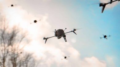 A swarm of Wasper-1 unmanned aerial systems. Photo: Orbotix