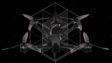 FANG first-person view drone.