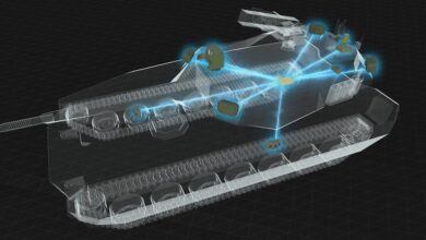 Rendering of a vehicle equipped with SAGEcore AI software. Photo: Leonardo