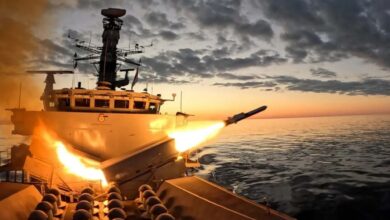 Naval Strike Missile (NSM) during an exercise.