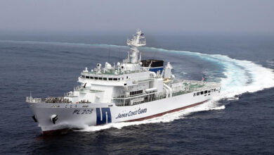 The Japan Coast Guard's JCG Goto (PL-205) Miyako-class patrol vessel