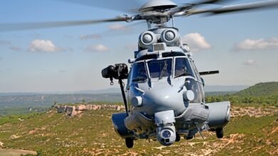 H225M helicopter flying