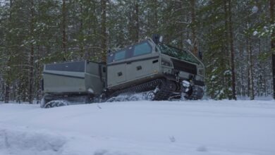 Beowulf all-terrain vehicle on snow