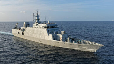 The indian Navy's INS Mahe (P80) Anti-Submarine Warfare Shallow Water Craft (ASW-SWC)