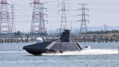 Taipei's homegrown unmanned surface vehicle, the Endeavor Manta.