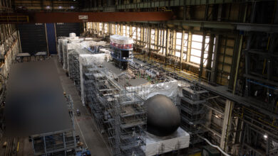 Virginia-class submarine USS Oklahoma (SSN 802) under construction