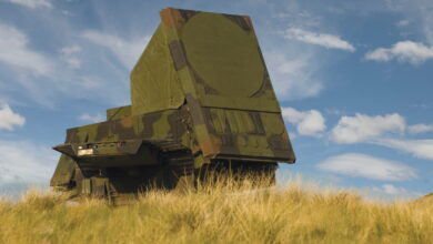 A Patriot defense system's radar