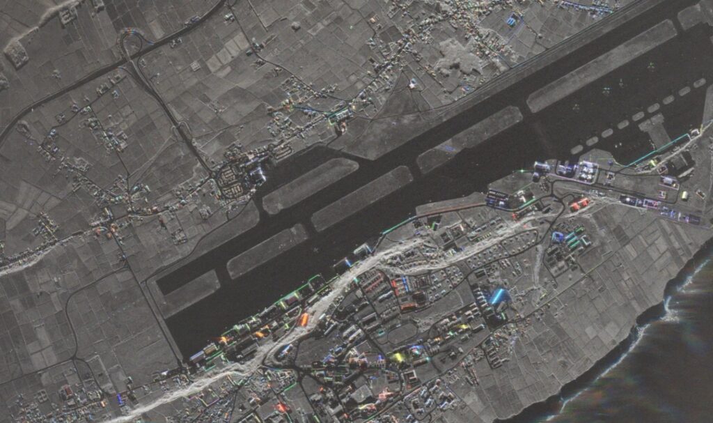 Lajes air base, Portugal.