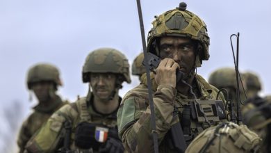 French soldiers during the high-intensity exercise Orion 23.