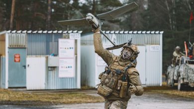 A Belgian Soldier assigned to the Belgian 2nd Commando Battalion conducts a live fire exercise in the 7th Army training Command's (7ATC) Grafenwoehr Training Area, Germany, March 5, 2024. 7ATC enables readiness for all assigned and regionally aligned USAREUR-AF forces, Allies and Partners by conducting live, virtual, and/or constructive training in a fully replicated, multi-domain battlefield.​ 7ATC is uniquely positioned and organized to organically train and resource U.S., Allied and Partner units through the entire training process, tailored to the organization’s mission or nation’s defense security requirements. (U.S. Army photo by Sgt. Christian Carrillo)