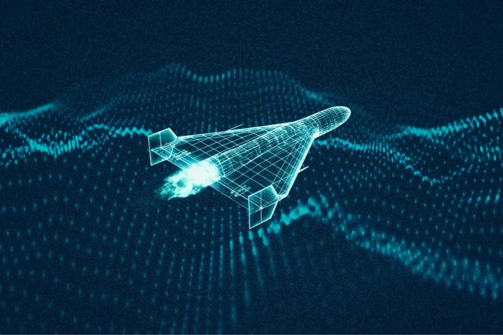 A digital model of the Shahed kamikaze drone. Photo: Ukrainian Ministry of Defence