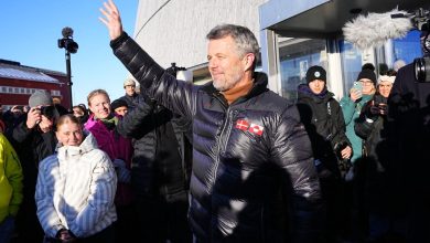 King Frederik X participates in a traditional kaffemik at the cultural center Katuaq in Nuuk, Greenland, on Wednesday, February 18, 2026.
