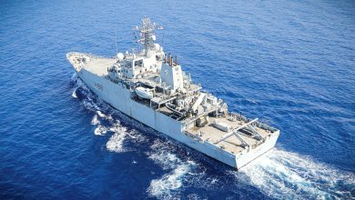 The HMS Enterprise, an Echo-class survey ship. Photo: CPL PHIL DYE/UK Royal Navy